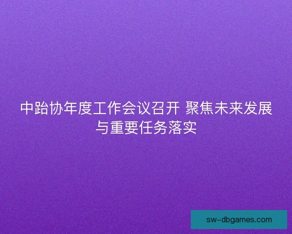 中跆协年度工作会议召开 聚焦未来发展与重要任务落实